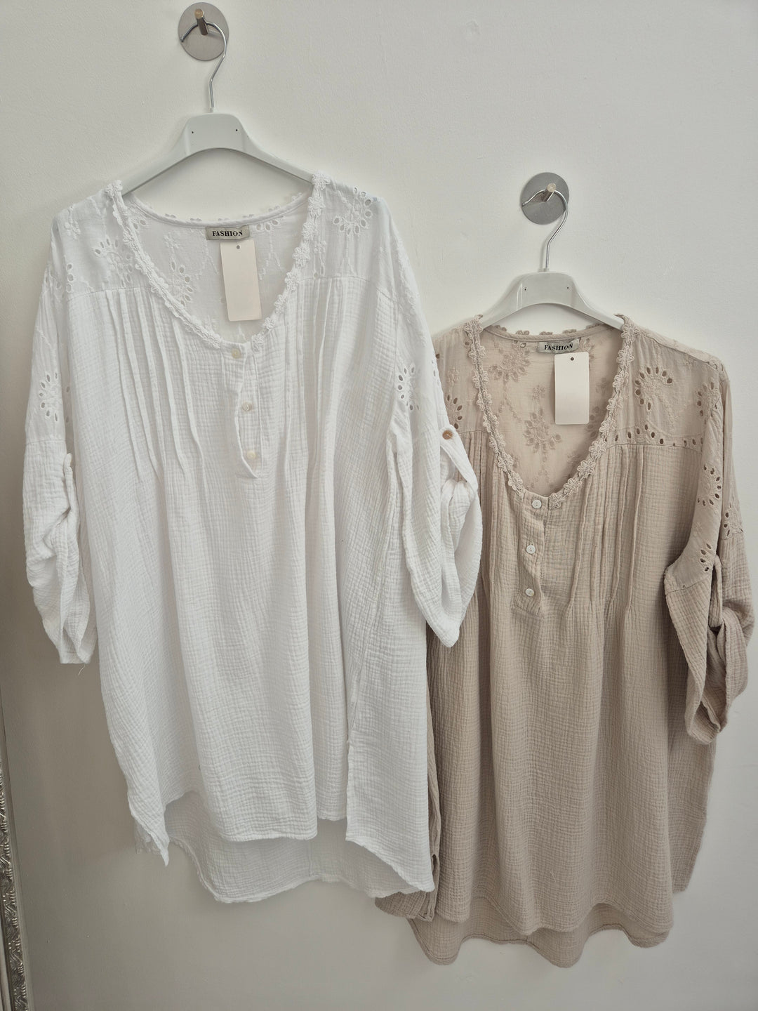 Daisy Cheesecloth (Waffle) Tunic Top - (choose your colour)