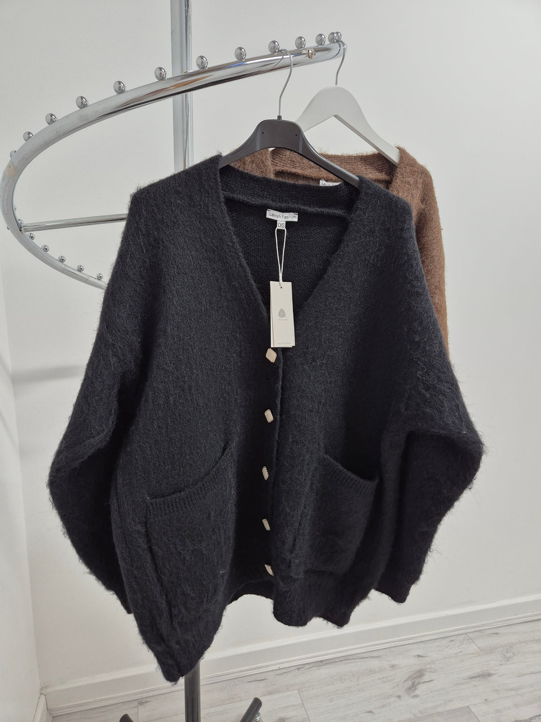 Bethany Oversized Brushed Boxy Cardigan - (choose your Colour)