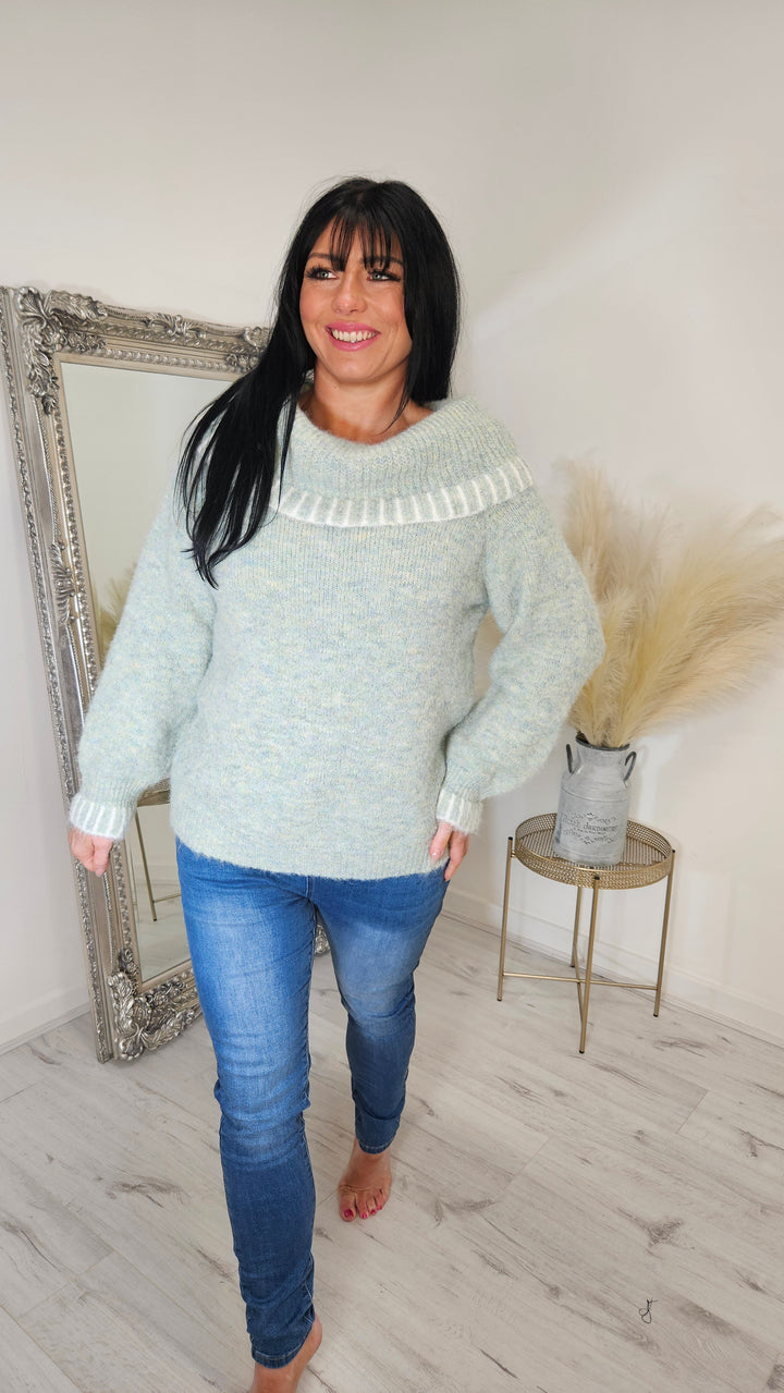 Selina Off The Shoulder Jumper - (choose your Colour)