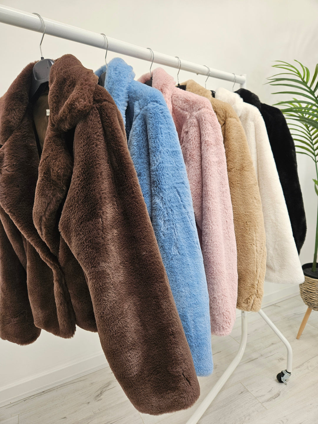 Oslo Faux Fur Short Jacket - (choose your Colour)