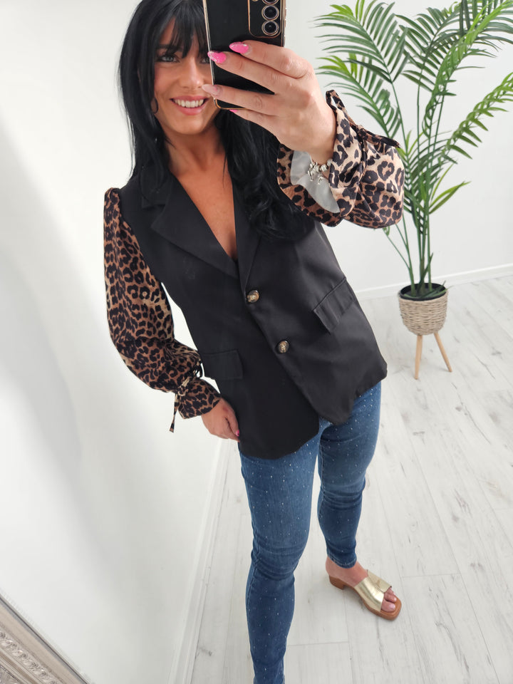 Kenya Leopard Sleeve Jackets (choose your Colour & Size)