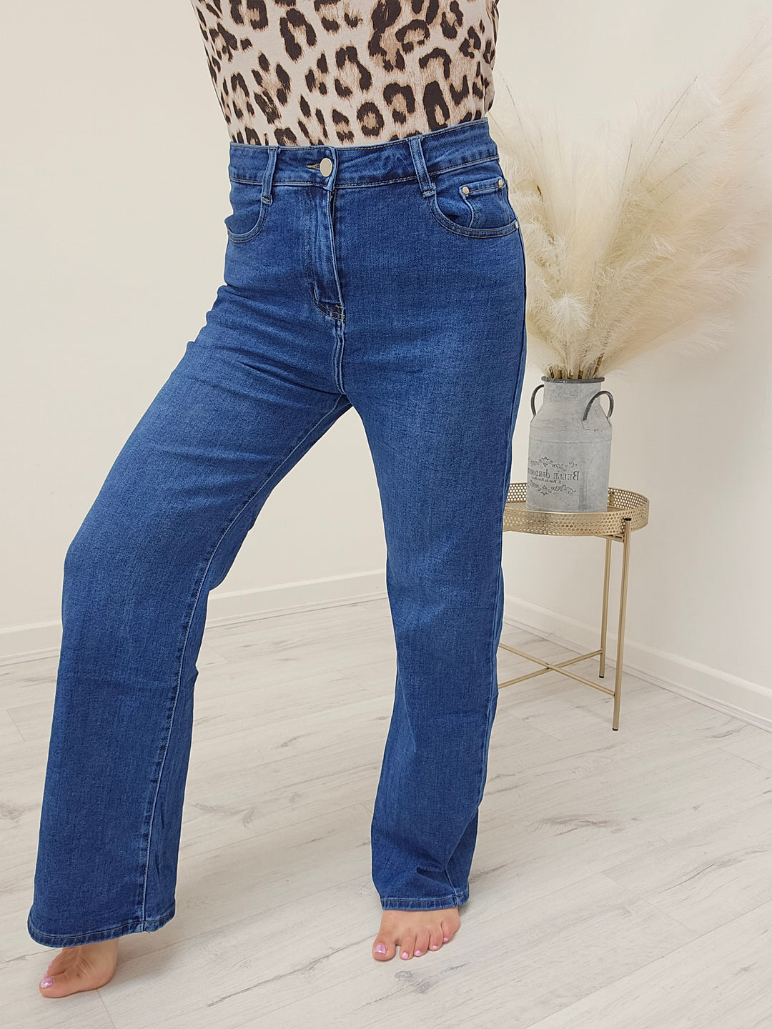 G Smack Wide Leg Mid Denim Jeans - (choose your Size)