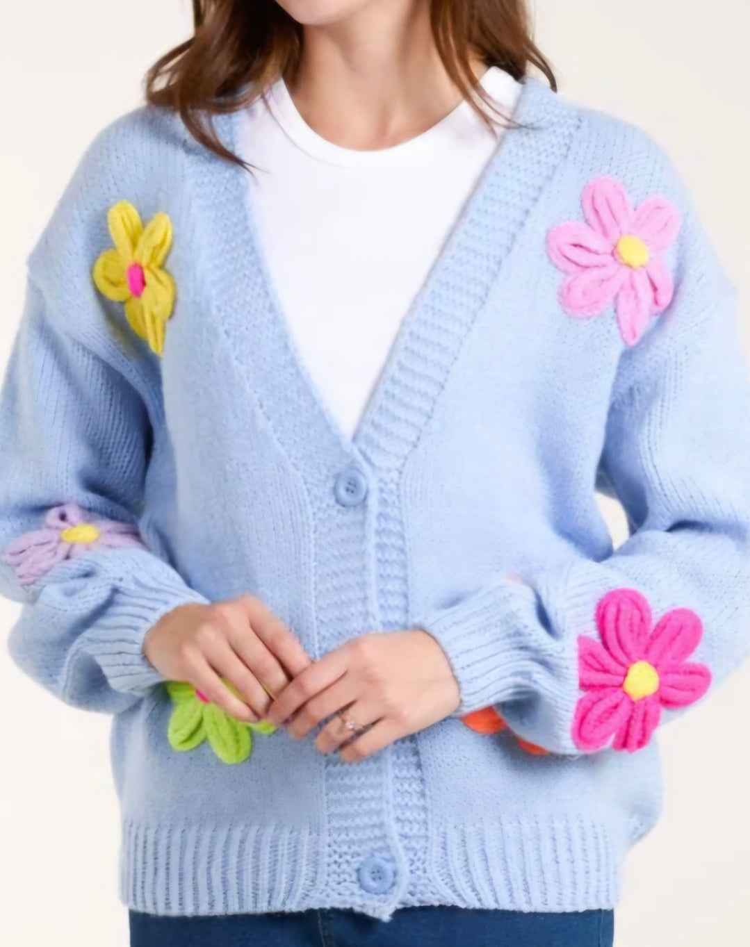 Daisy Cardigan - Blue (choose your Size)