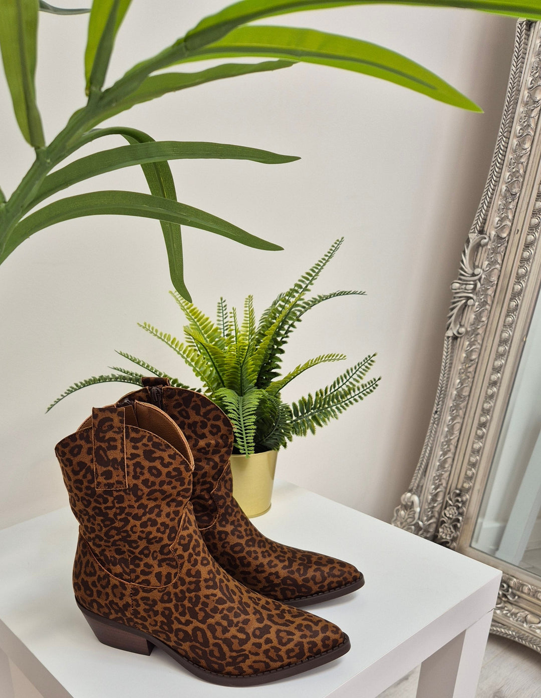 Savannah Leopard Cowboy Boots (choose your Size)