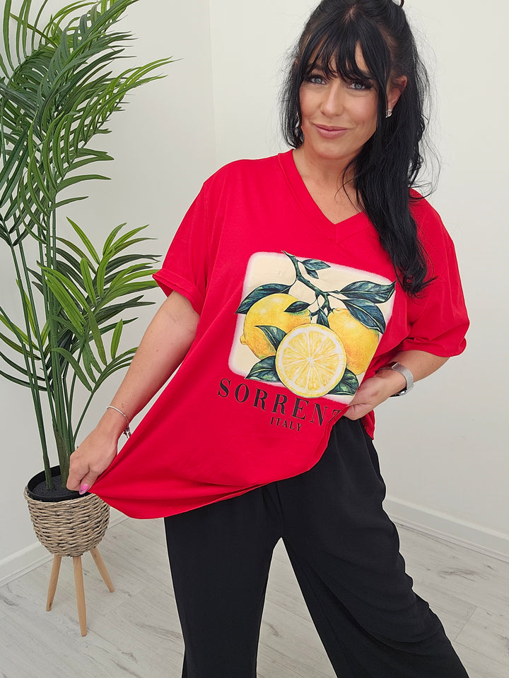 Sorrento Lemons T Shirt (Oversized)