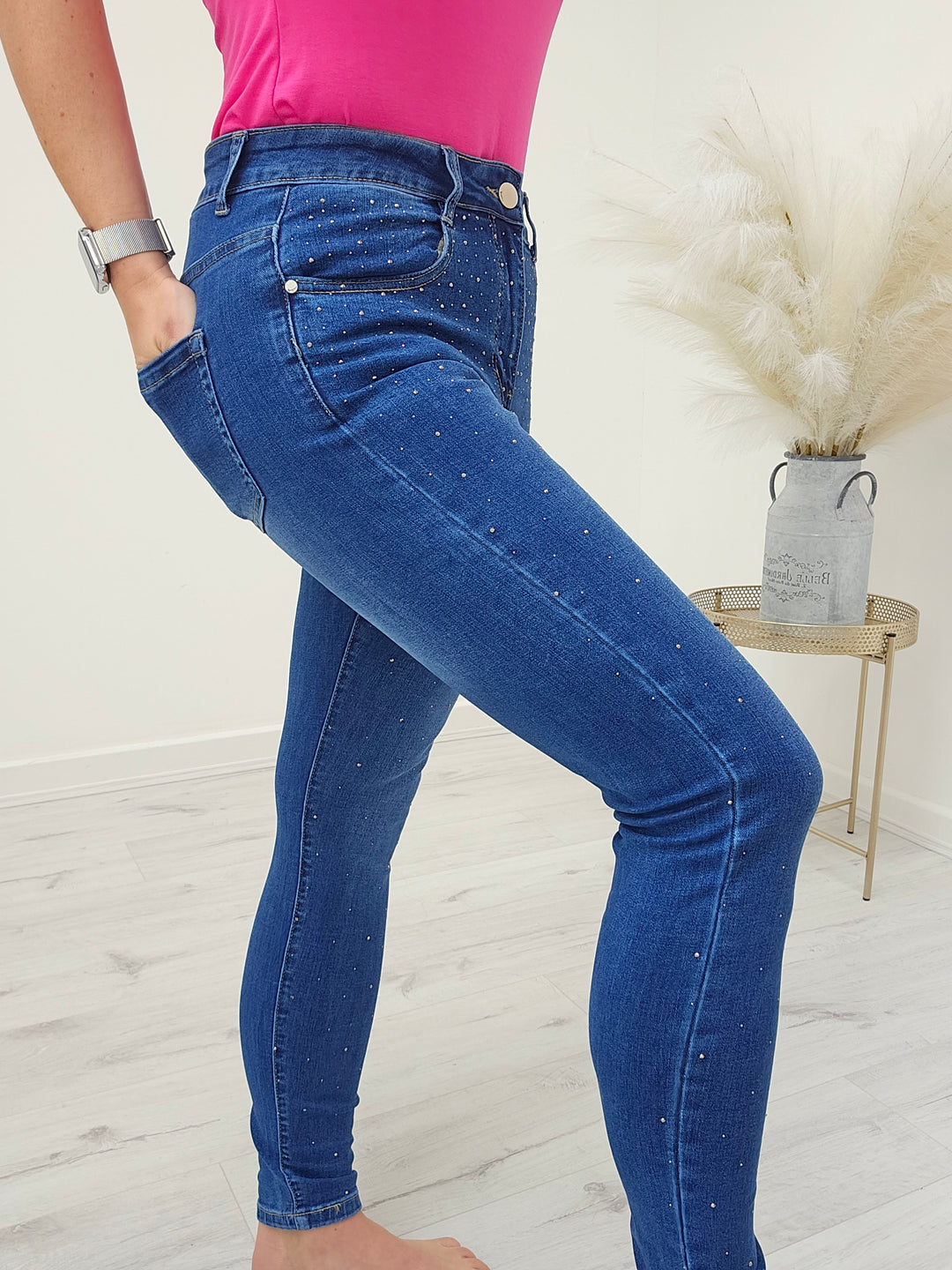 G Smack Sparkly Jeans Mid Denim - (choose your Size)