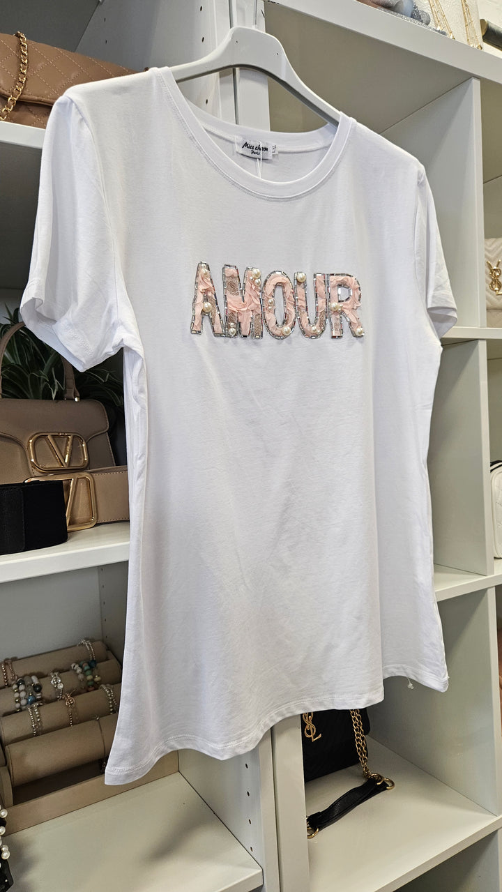 Amour Tee Shirt - White