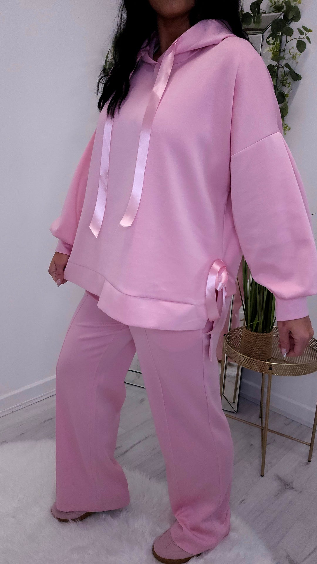 Jenny Bow Hoodie  - Candy Pink