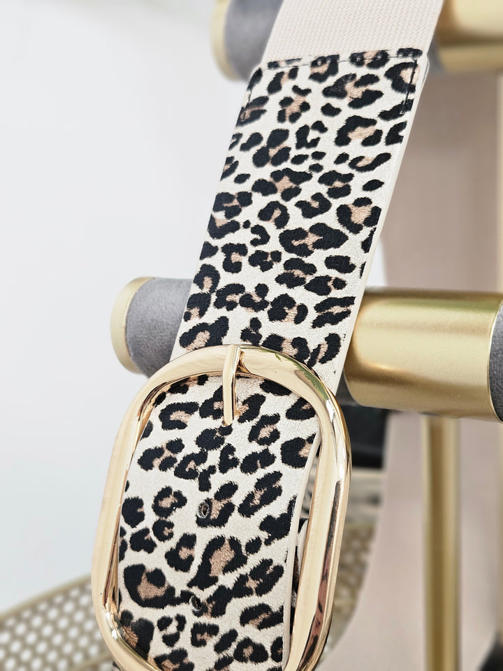 Stretchy Leopard Print Belt - ( Choose your colour )