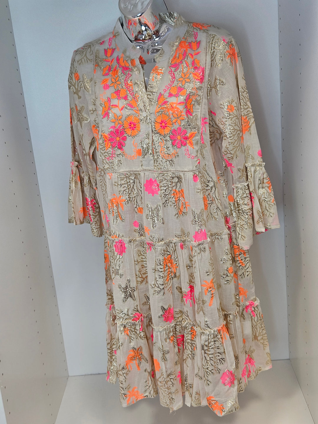 Sophie Boho Dress with Gold Metallic - (choose your Colour)