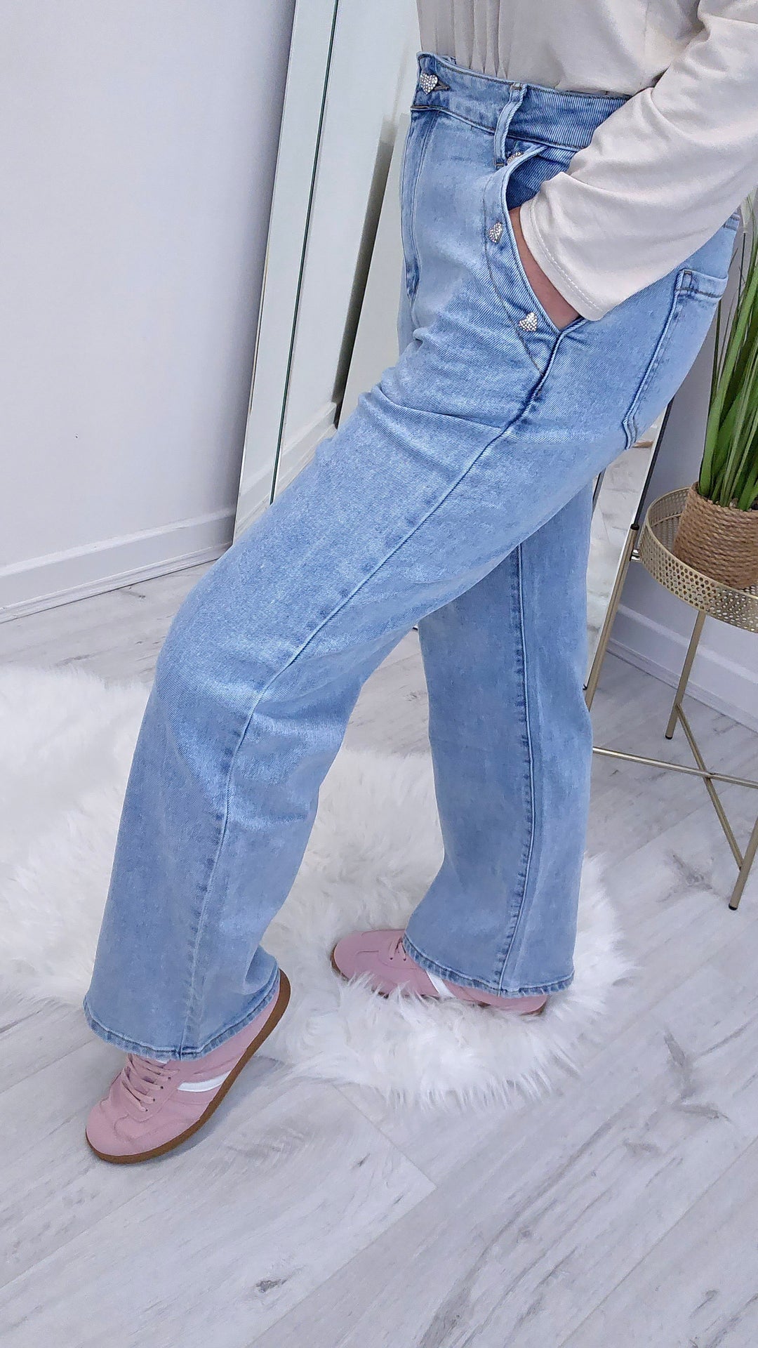 Valentine Wide Leg Jeans (G Smack) - (choose your Size)