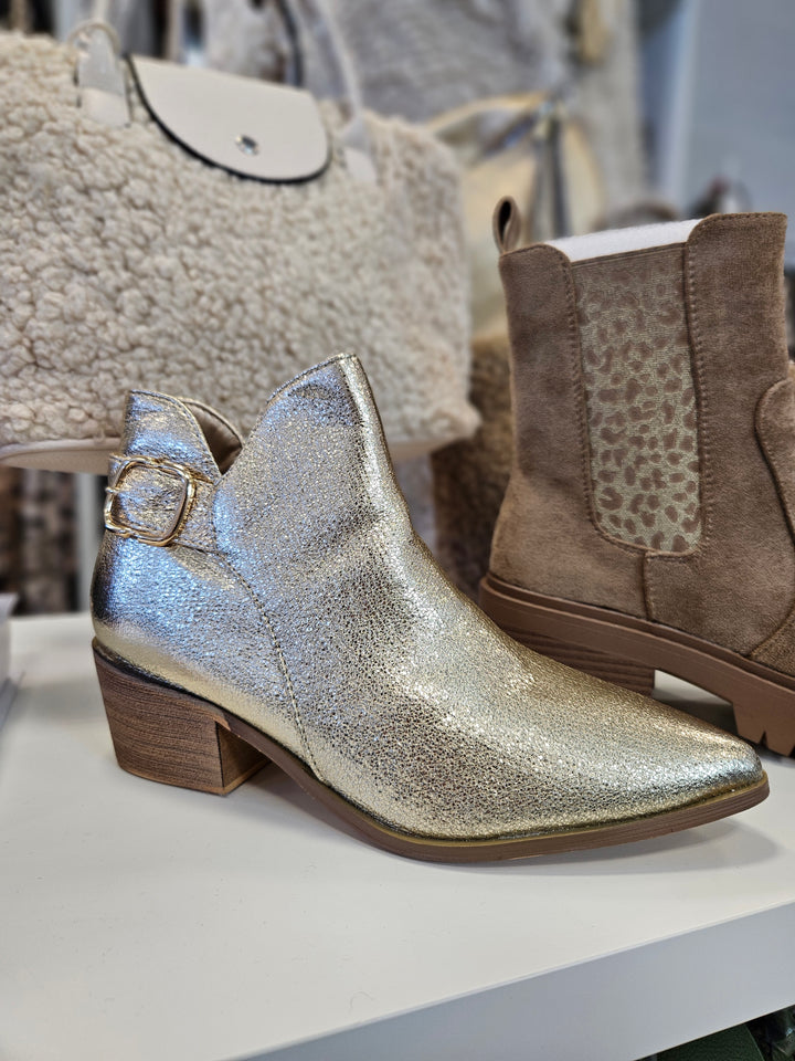 Mayfair Ankle Boots - Gold (choose your Size)