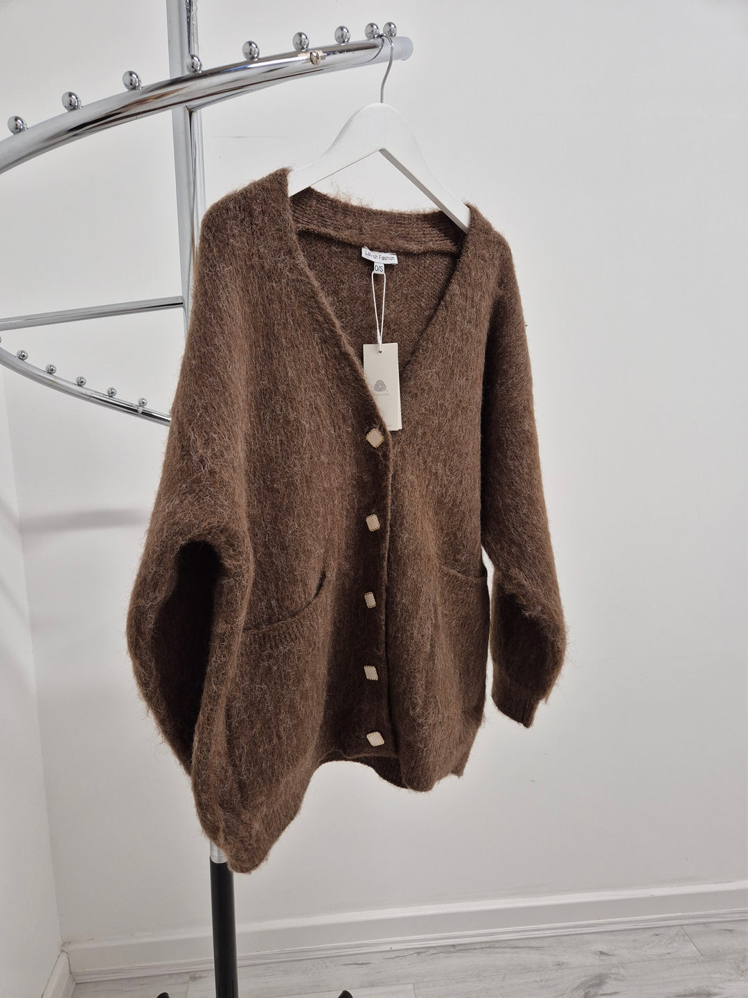 Bethany Oversized Brushed Boxy Cardigan - (choose your Colour)