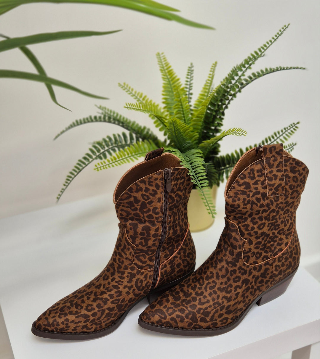 Savannah Leopard Cowboy Boots (choose your Size)