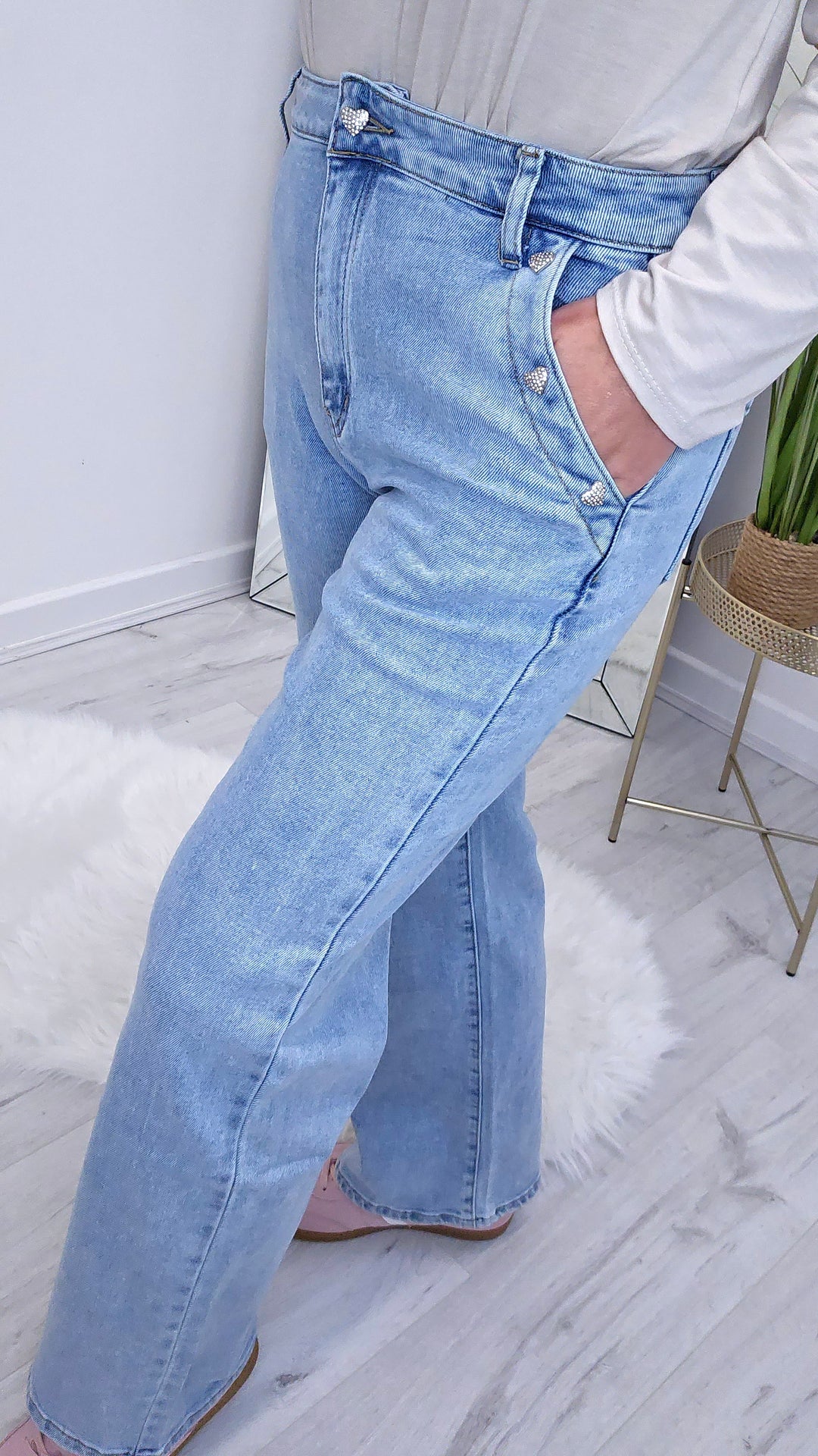 Valentine Wide Leg Jeans (G Smack) - (choose your Size)