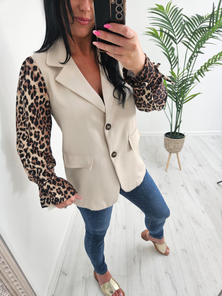 Kenya Leopard Sleeve Jackets (choose your Colour & Size)