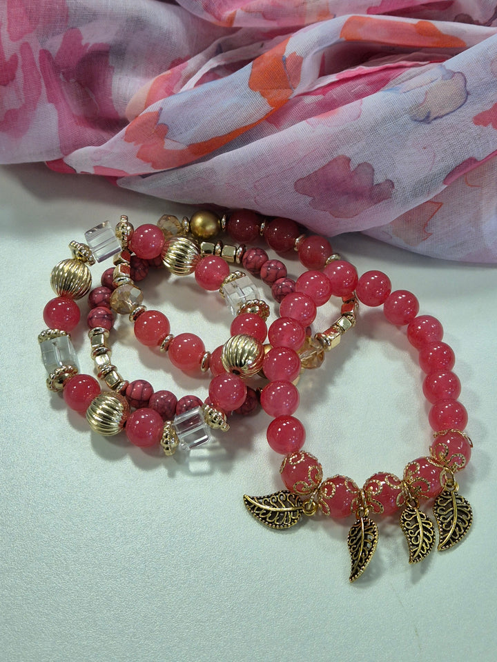 Stacker Bracelets - Pink