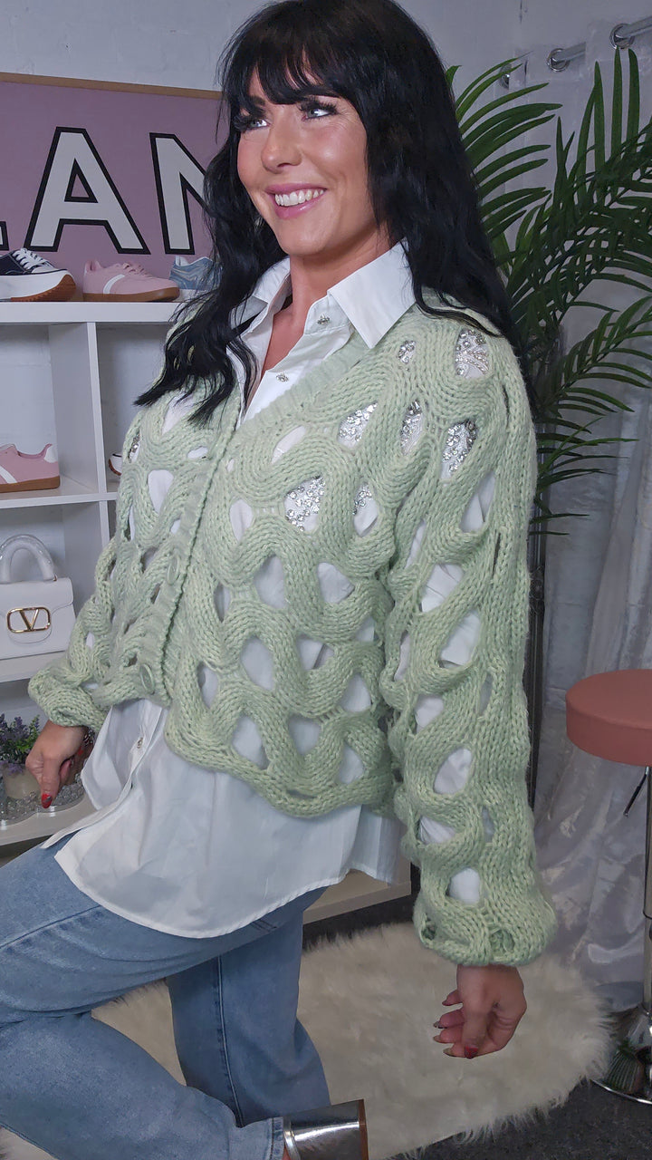 Melissa Crochet Cardigan  - (choose your Colour)