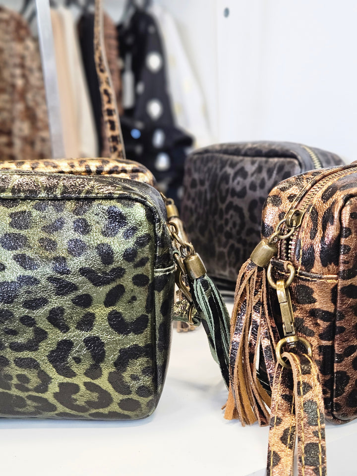 Leopard Cross Body/Shoulder Bag - ( Choose your Colour )