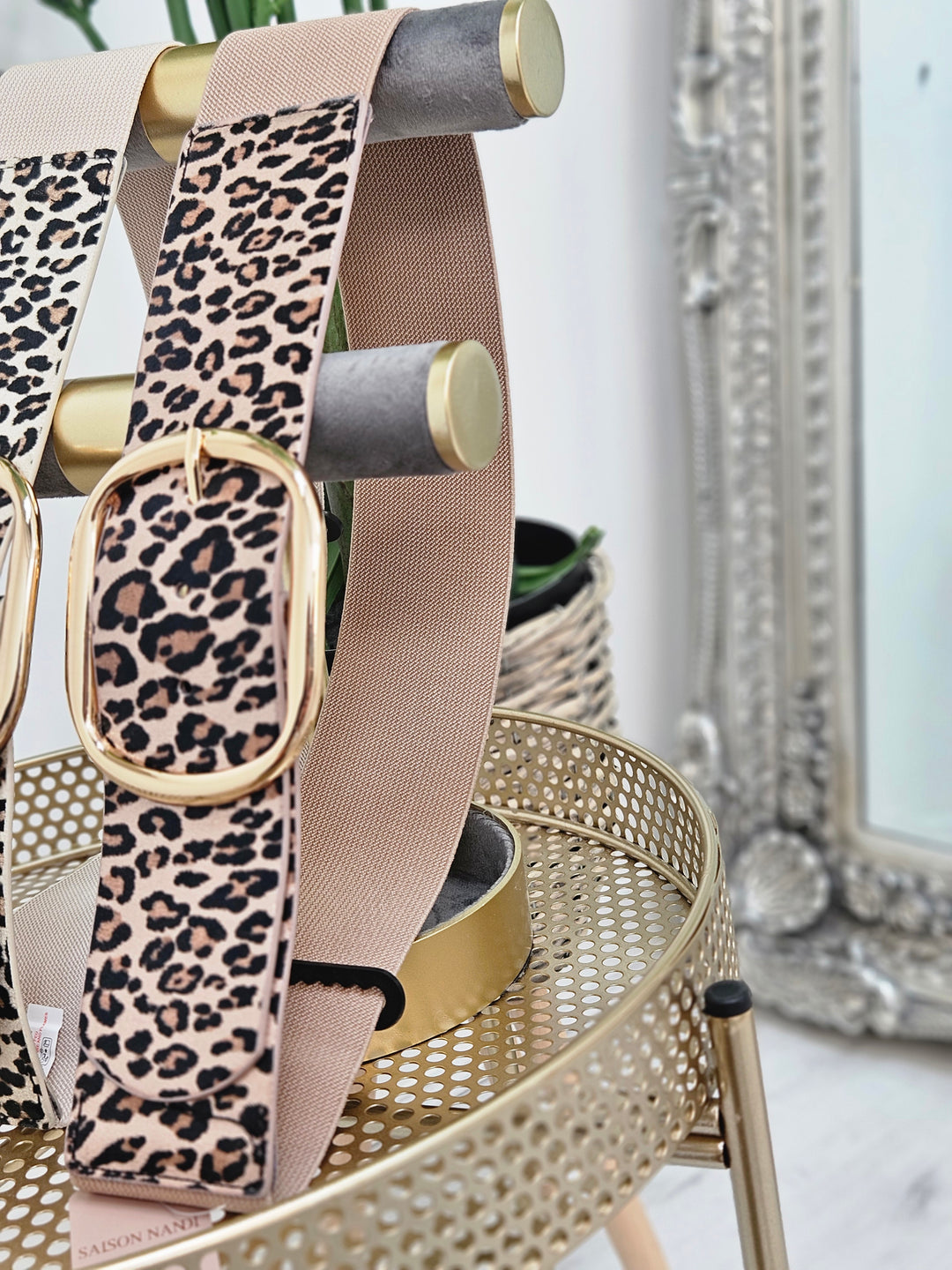 Stretchy Leopard Print Belt - ( Choose your colour )