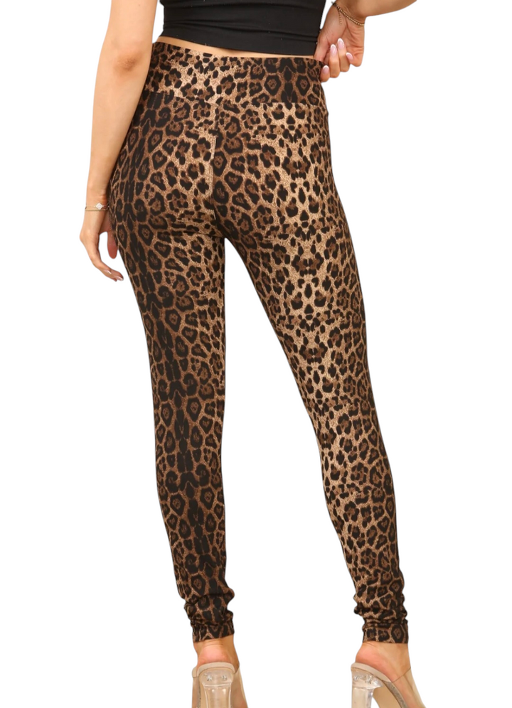 Lizzy Leopard Leggings (Soft Touch) - (choose your Size)