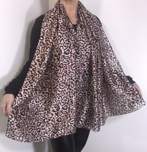 Leopard Print Scarf - Pink