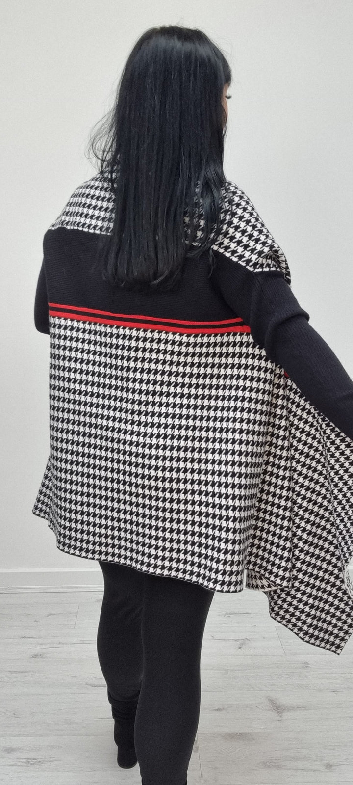 Dogtooth Cardigan - Monochrome