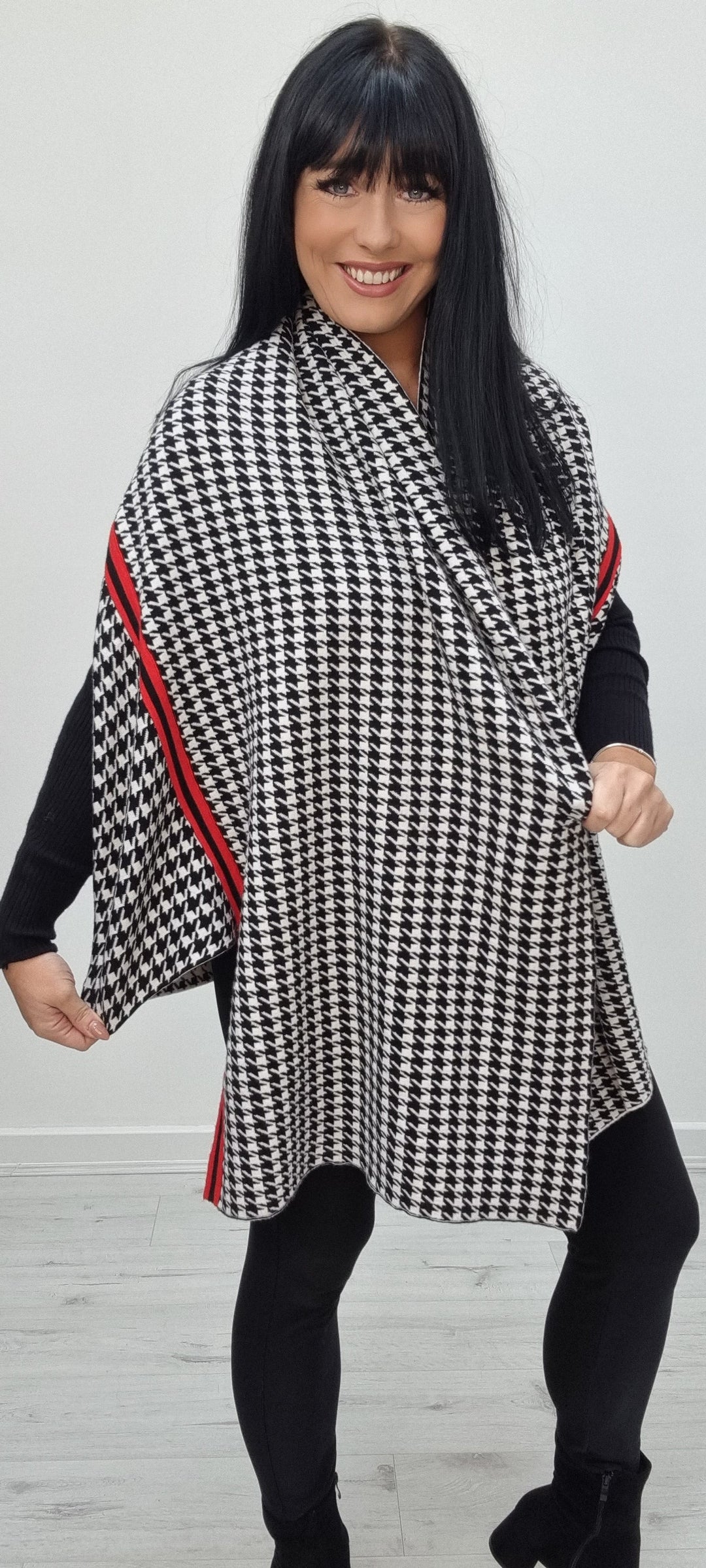 Dogtooth Cardigan - Monochrome