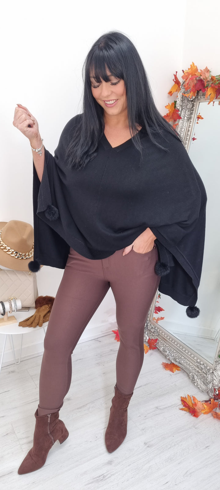 Ponte Leggings - Chocolate (all Sizes)