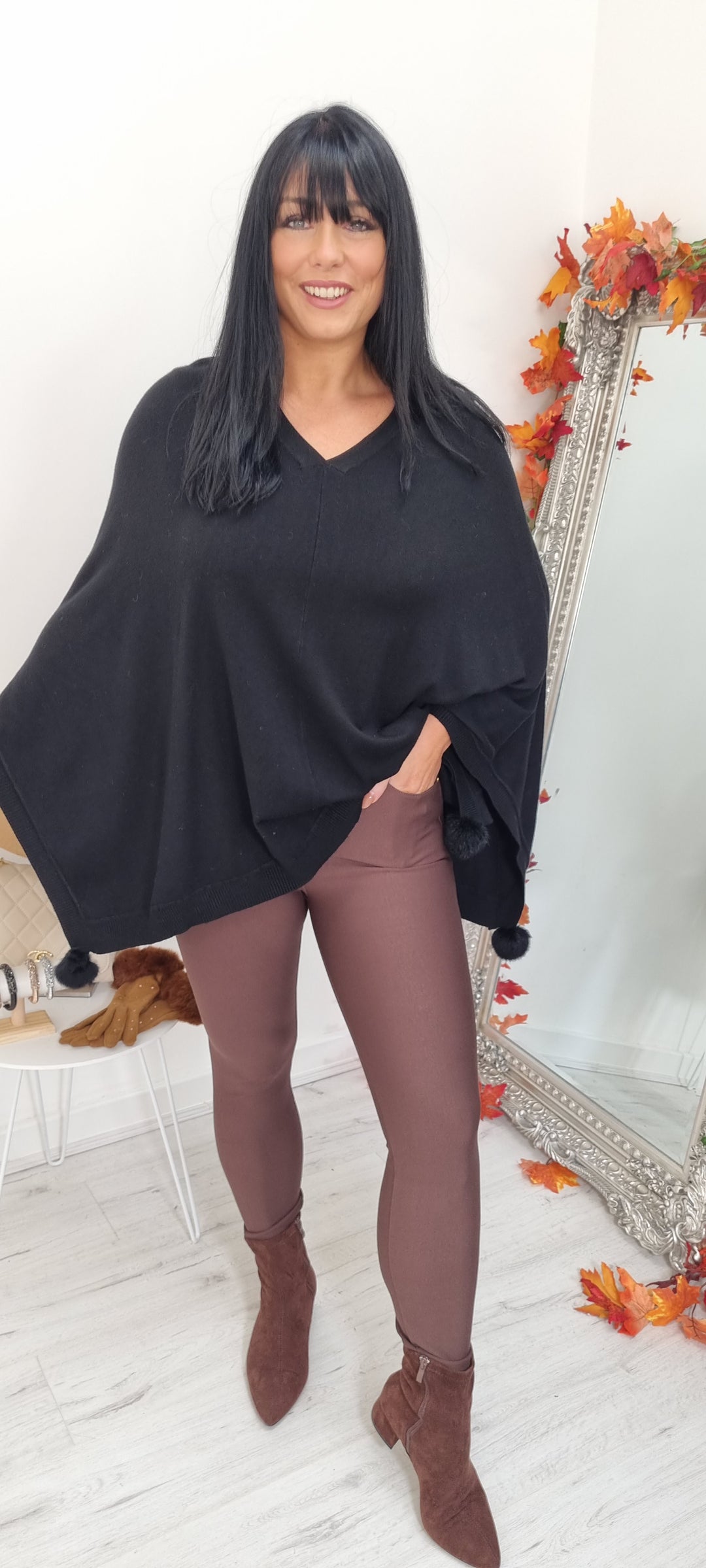 Ponte Leggings - Chocolate (all Sizes)