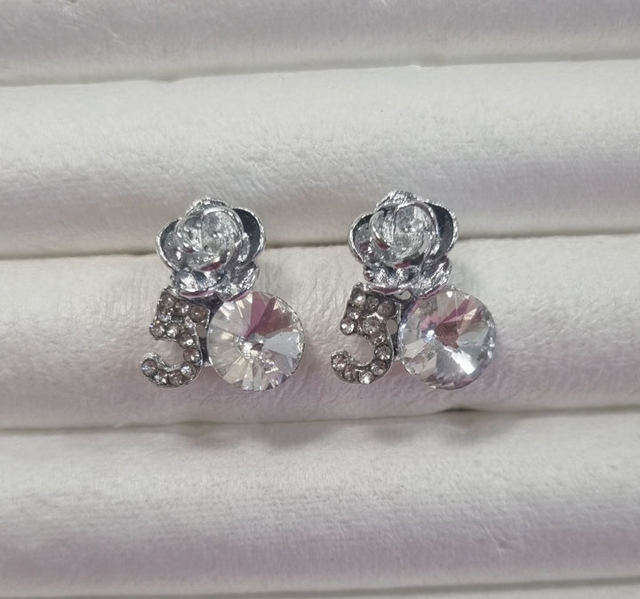 Crystal Rose Earrings