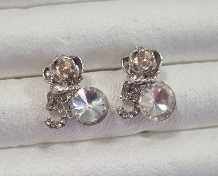 Crystal Rose Earrings