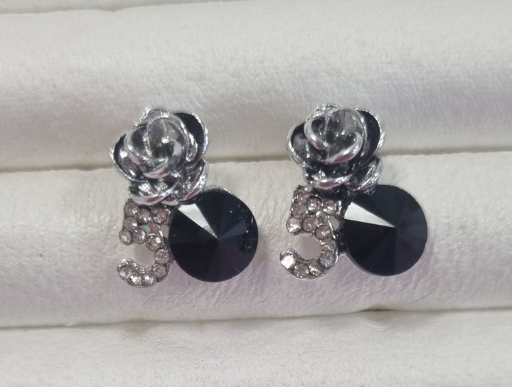 Crystal Rose Earrings