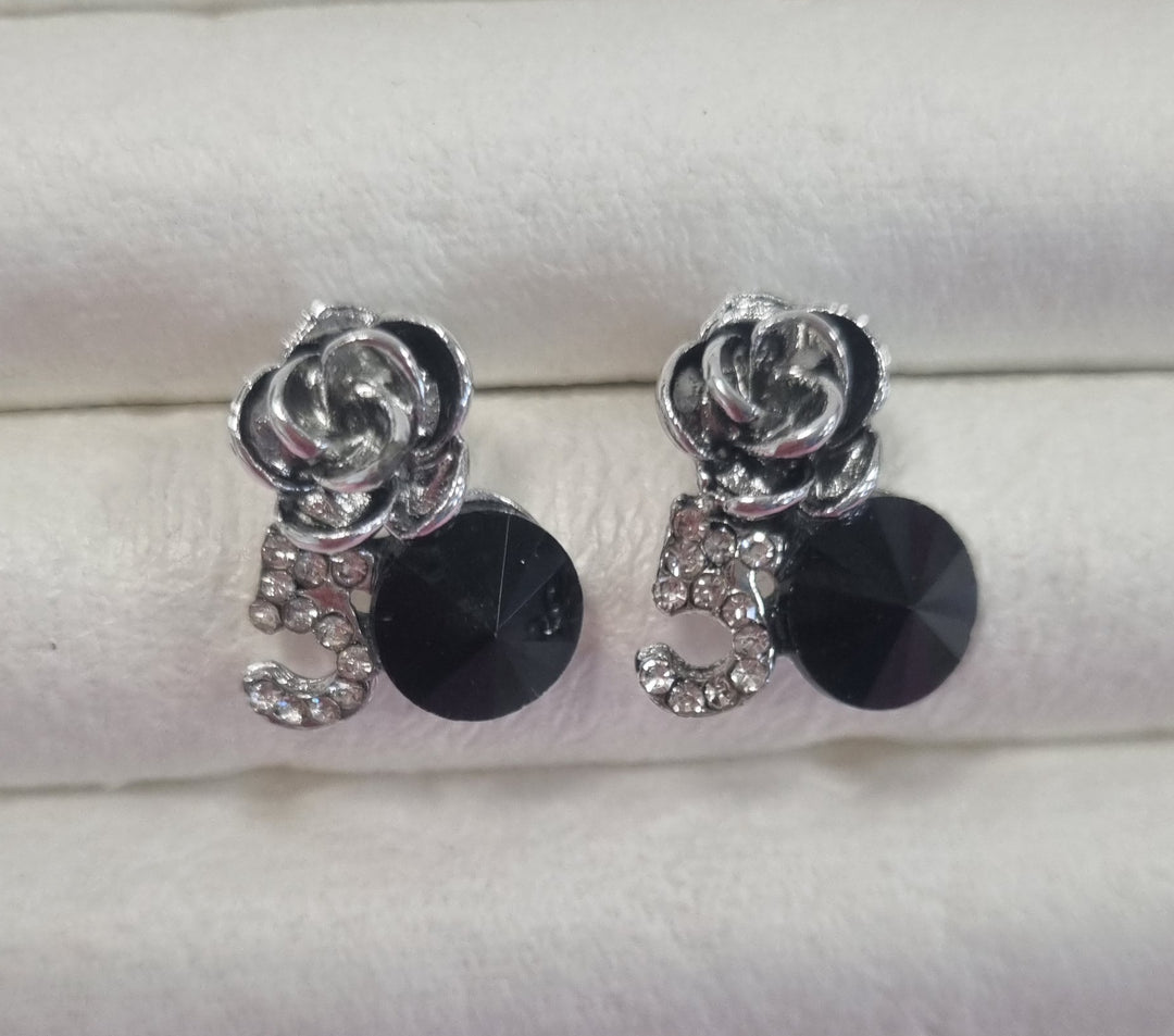 Crystal Rose Earrings