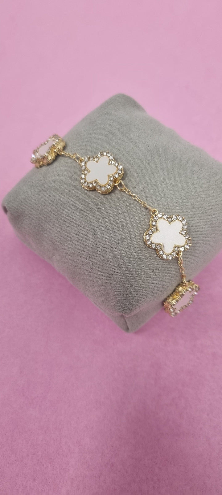 Diamante Flower Bracelets