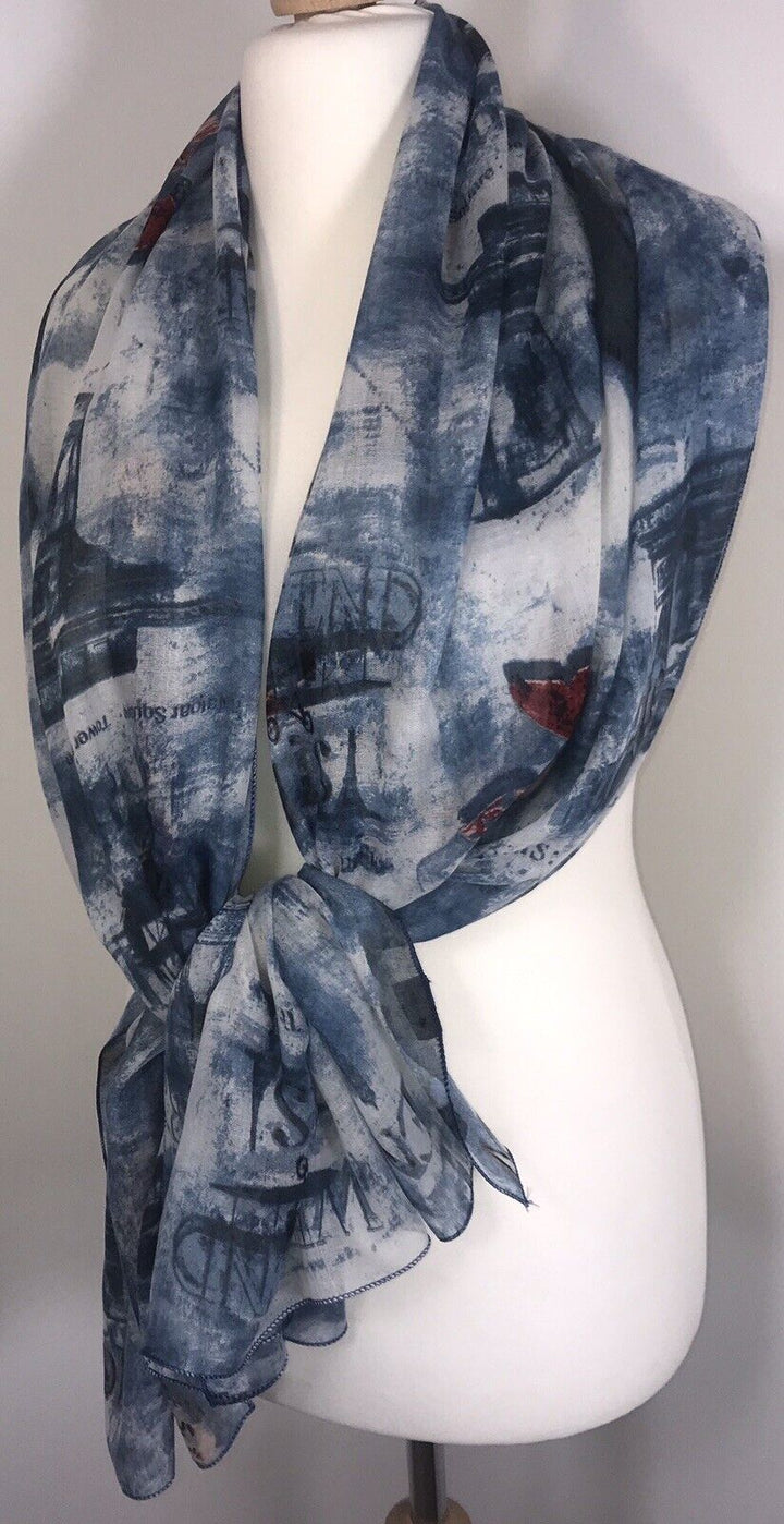 Paris Scarf - Blue