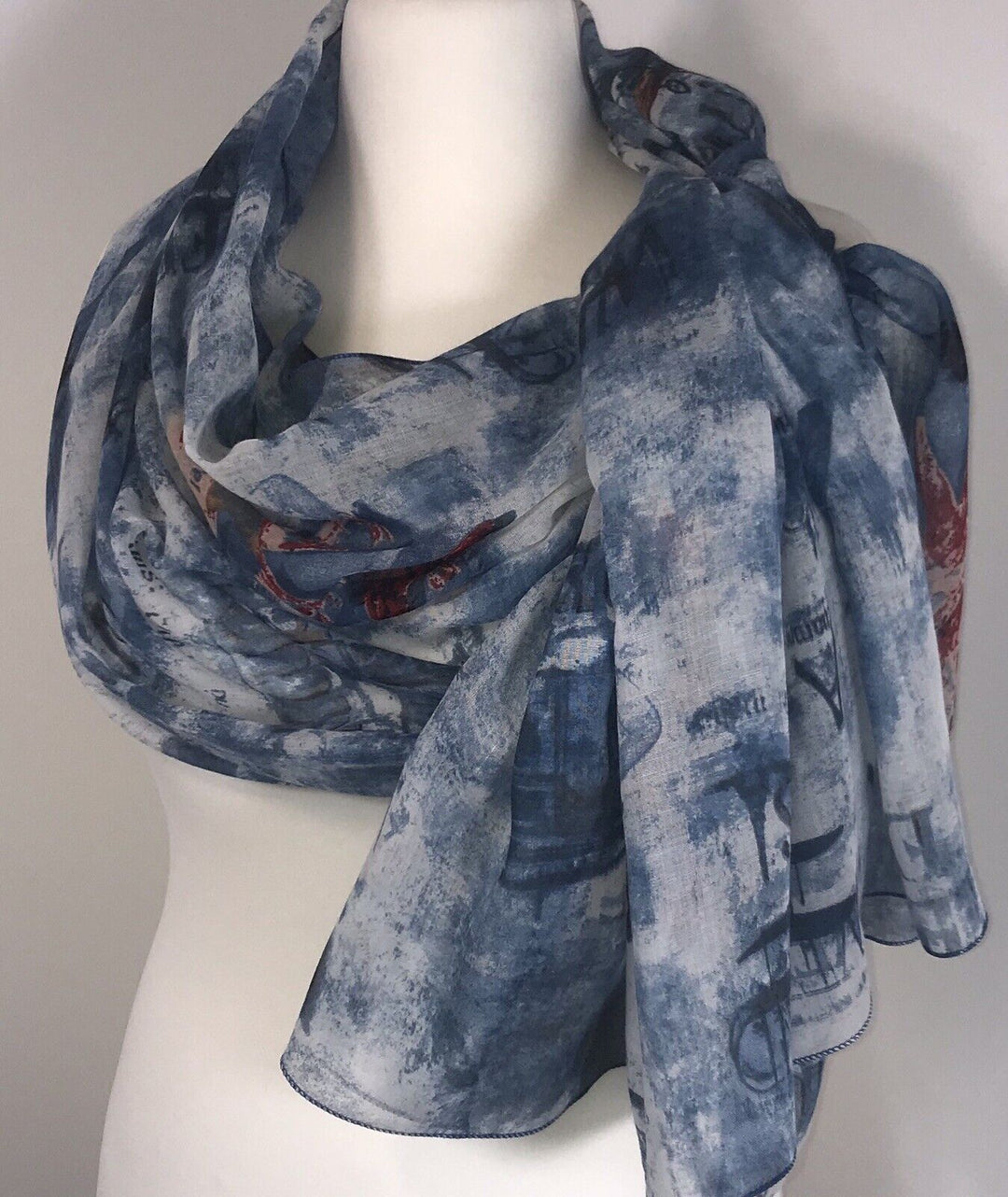 Paris Scarf - Blue