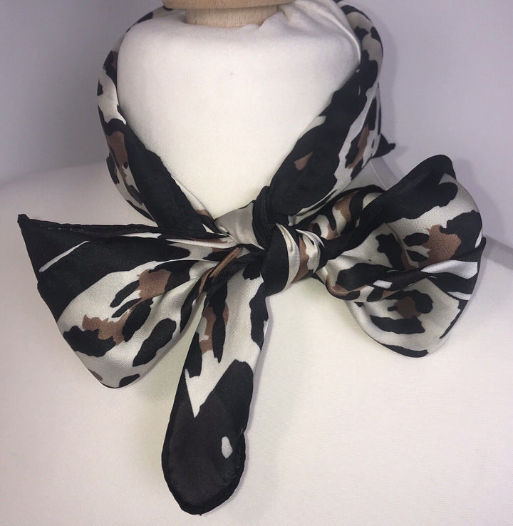 Neckerchief, Hair Tie, Bag Tie - Black/White